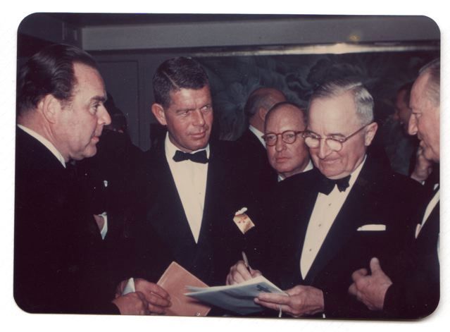 Jim with Harry Truman while working for The LA Times.