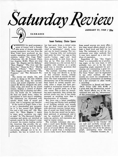 saturday review 1-17-59